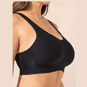Truekind Women's  Black Daily Comfort Wireless Shaper Bra